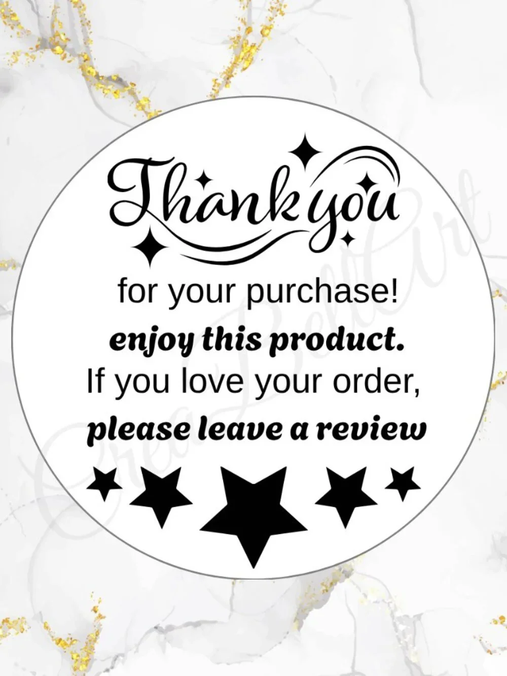 100 Thank you Stickers | Shipping Stickers 2